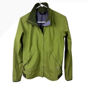 Mountain Hardwear Windstopper Softshell Ski Jacket Women M Medium Green Full Zip